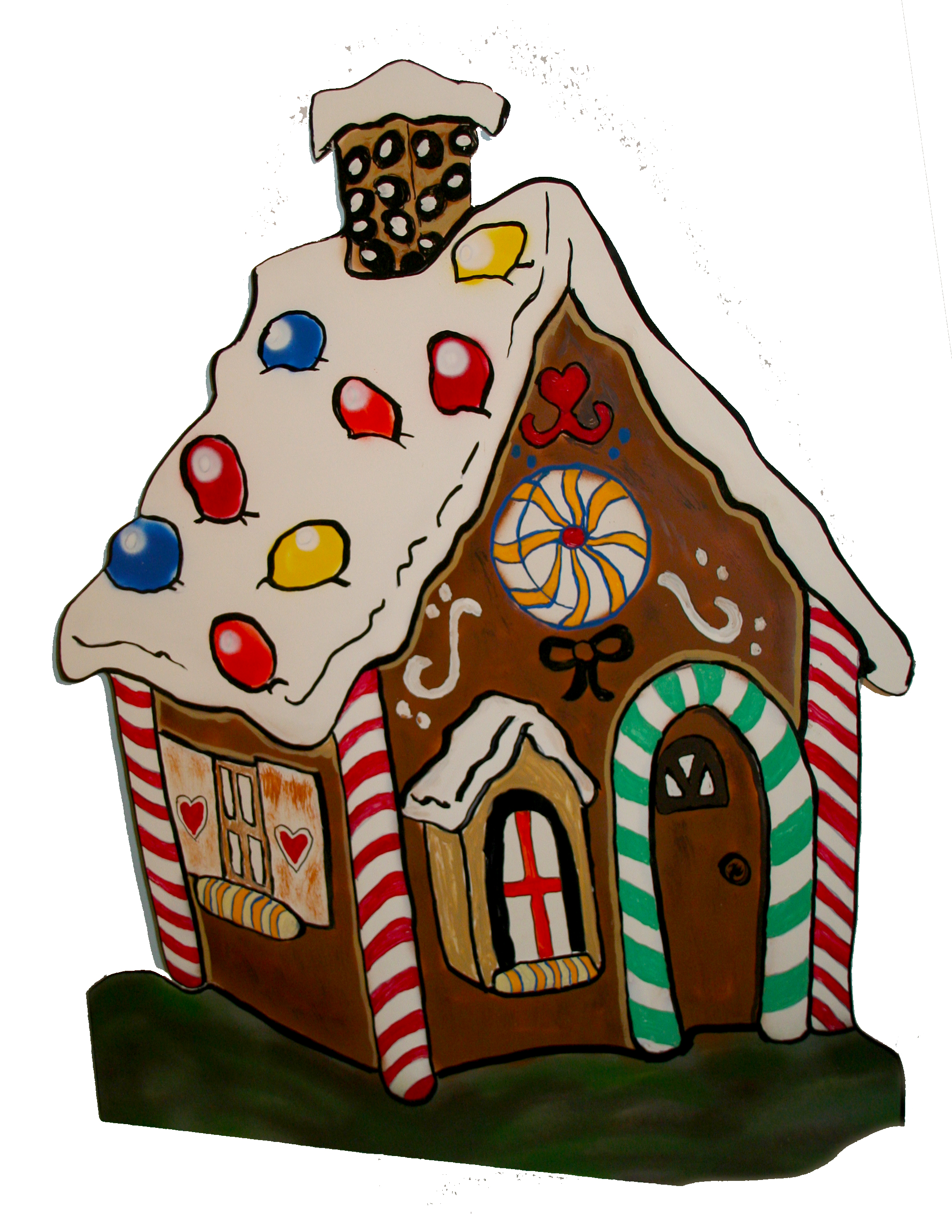 Silhouette "Märchen- Knusperhäuschen" 120cm hoch, PVC Integralschaum